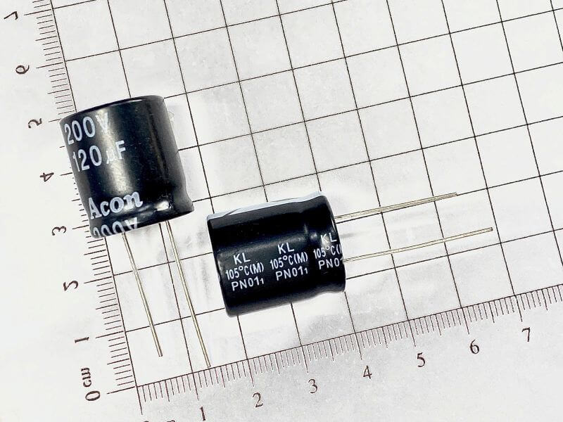 Tụ Hóa Acon 200V 120uF kích thước 18x21mm_3