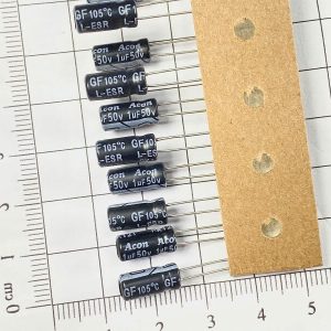 Tụ hóa 1uF 50V Acon kích thước 5x11mm_3