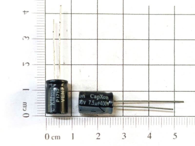 Tụ hóa CapXon 7.5uF 400V 8x12mm