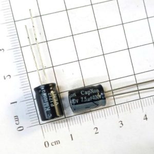 Tụ hóa CapXon 7.5uF 400V 8x12mm