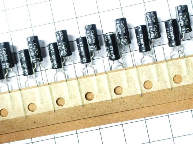 Tụ hóa CapXon 6.8uF 50V 5x11mm