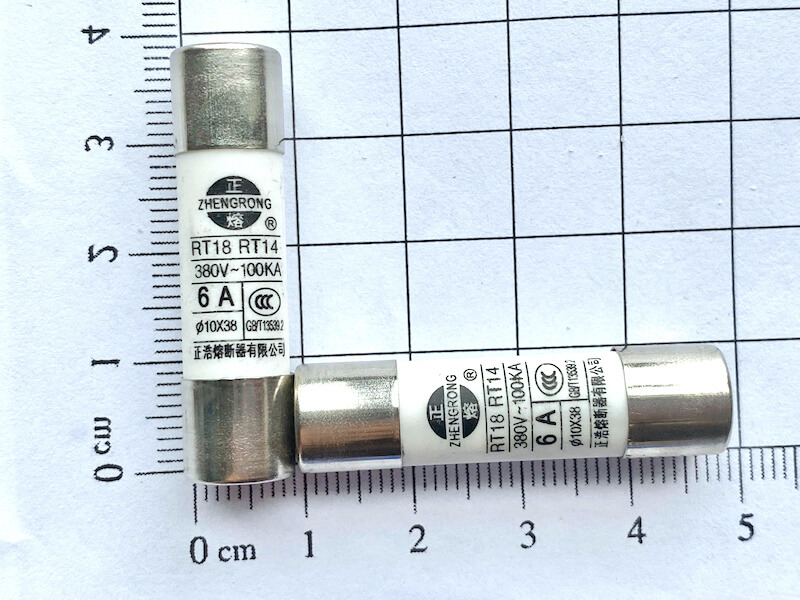 Rt. 18 Rt14 Cầu chì sứ RO15 RT18 RT14 6A 380VAC kích thước 10x38mm - Linh Kiện Độc