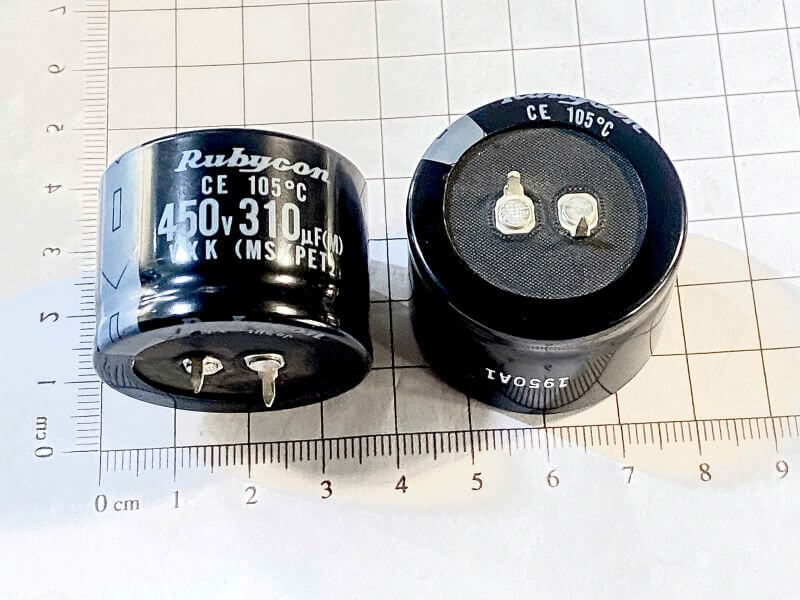 Rubycon Optimum Tụ hóa Rubycon 310uF 450V 35x25mm - Linh Kiện Độc