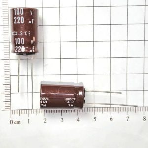 Tụ hoá SXE 220uF 100V 105 độ 16x25mm_3