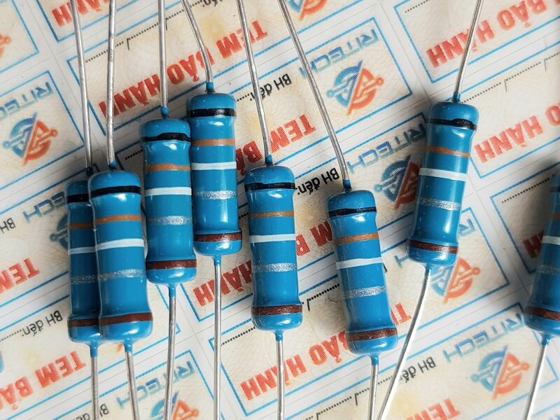 Điện trở vạch màu 0.39R 2W - Ảnh 2