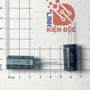 Tụ hóa 1000uF 50V Jicon kích thước 13x25mm nhập khẩu