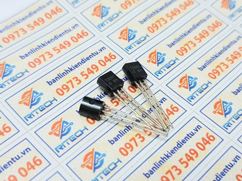 13001, MJE13001 Transistor NPN 400V/0.2A TO92 - Ảnh 2