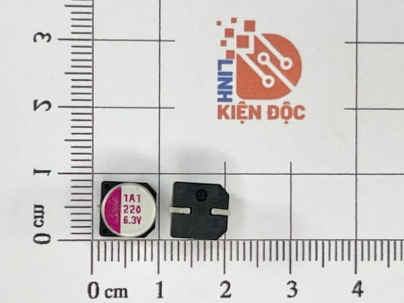 Tụ Nhôm 220UF 6.3V kích thước 7.2x7mm