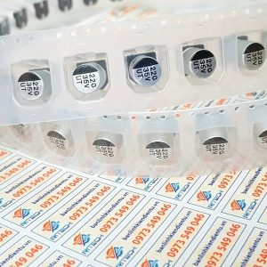 Tụ nhôm 220uF 35V kích thước 8×10.2mm
