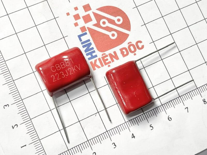Tụ CBB81 223J 2000V 0.022uF 22nF P=20mm - Ảnh 3
