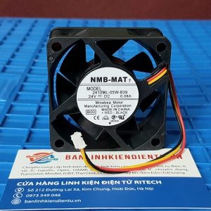 Quạt tản nhiệt NMB 2410ML-05W-B39 24V 0.08A 60x60x25mm 3 dây