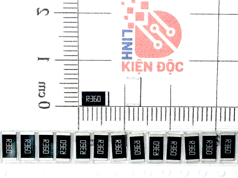 Điện trở dán 2512 0.36R R360-1W 5% (dây 10c)