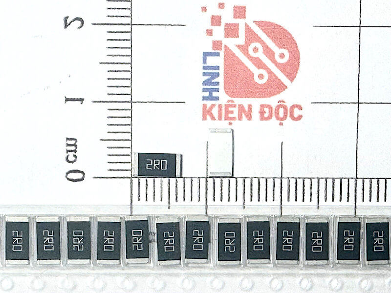 Điện trở dán 2512 2R 2R0-1W 5% (dây 10 chiếc)
