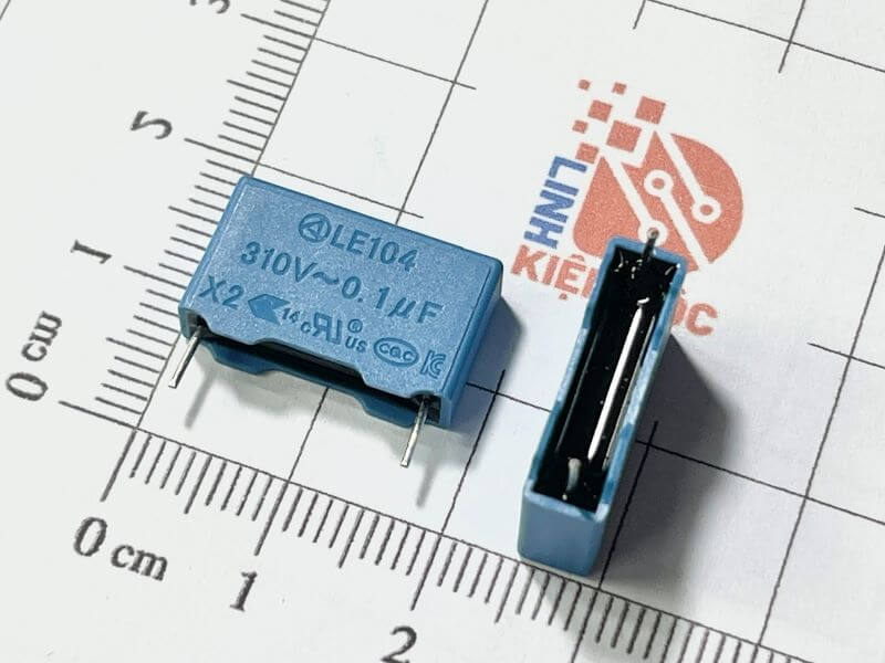 Tụ Film LE104 0.1UF 310V P=15mm - Ảnh 4