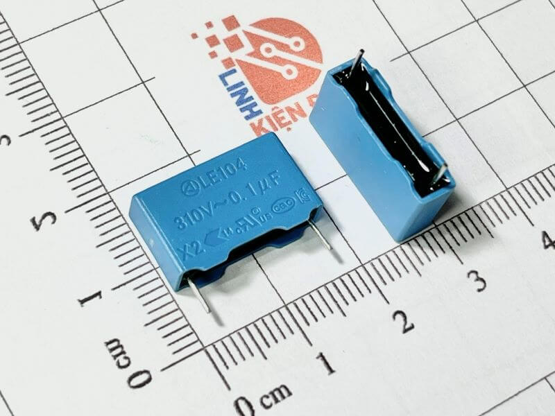 Tụ Film LE104 0.1UF 310V P=15mm - Ảnh 2