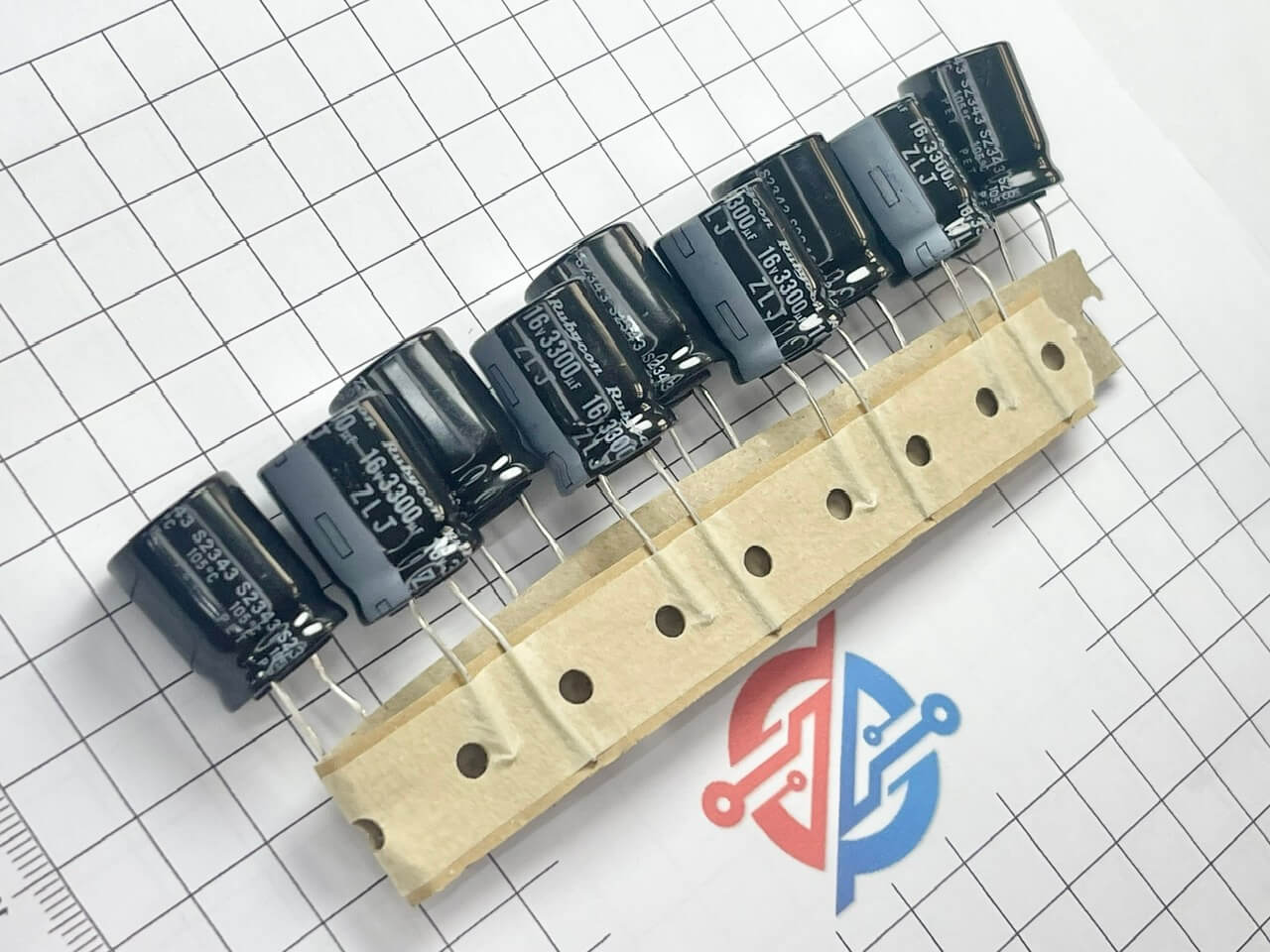 Tụ hóa Rubycon 3300UF 16V kích thước 16x20mm chính hãng - Ảnh 3