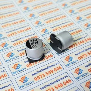 Tụ nhôm 330uF 50V kích thước 10×10.2mm