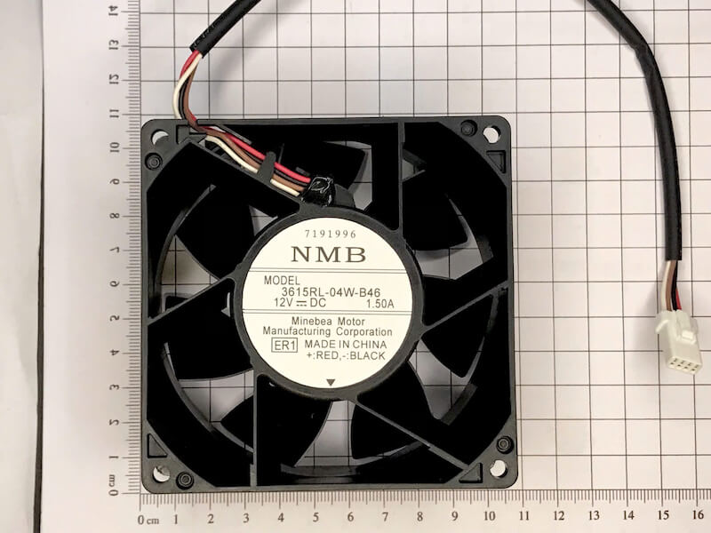 Quạt hút NMB 3615RL-04W-B46 12VDC 1.5A 92x92x38mm - Ảnh 2