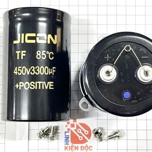 Tụ điện lọc nguồn 3300UF 450V JICON kích thước 65x100mm