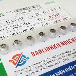 Tụ nhôm 47uF 35V kích thước 6.3×5.4mm