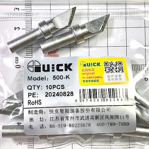 Đầu mũi hàn dao to 205H QUICK 500-K kích thước lưỡi 8mm chính hãng