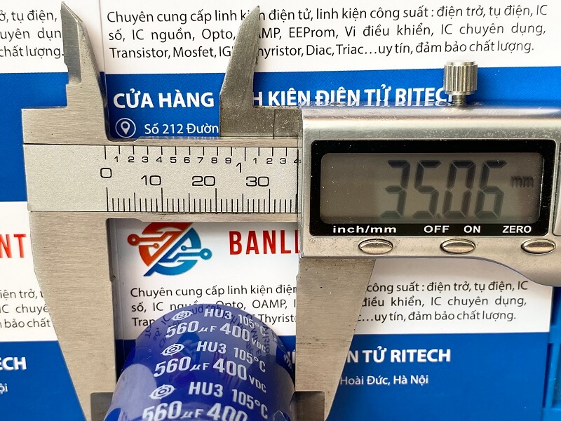 560uF 400v 35x50mm tháo máy
