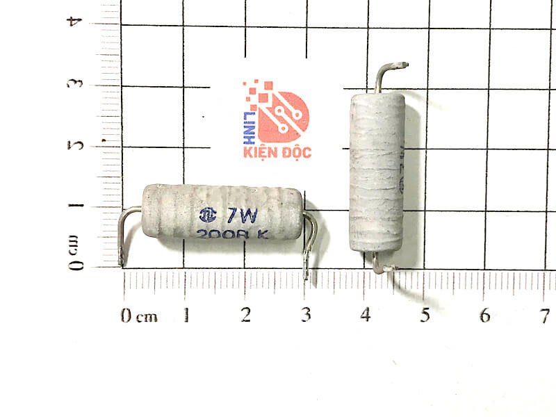 Điện trở dây quấn 7W 200R hàng tháo máy