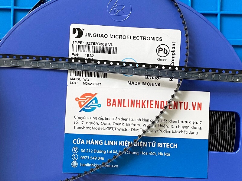 BZT52C30S-VL kí hiệu WQ diode zener 30V SOD-323 0805 - Ảnh 2