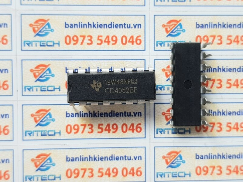 CD4052BE CD4052 IC số DIP-16 - Ảnh 2