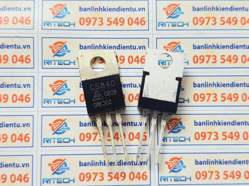 CS840 Mosfet Kênh N 500V/4A TO-220 (Lưng đồng) - Ảnh 3