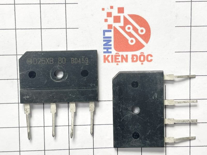 D25XB80 Diode chỉnh lưu cầu 25A 800V (tháo máy) - Ảnh 2
