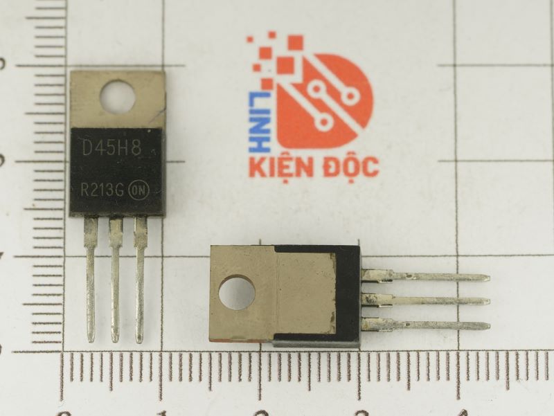 D45H8, D45 H8 Transistor PNP 10A 80V 50W TO-220 - Ảnh 2