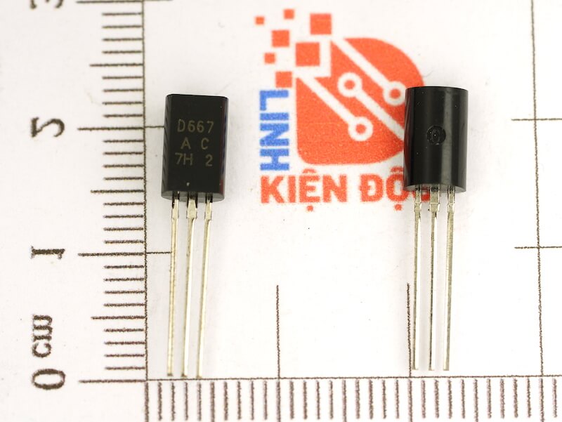 2SD667, D667 Transistor NPN 1A 120V TO92 - Ảnh 2