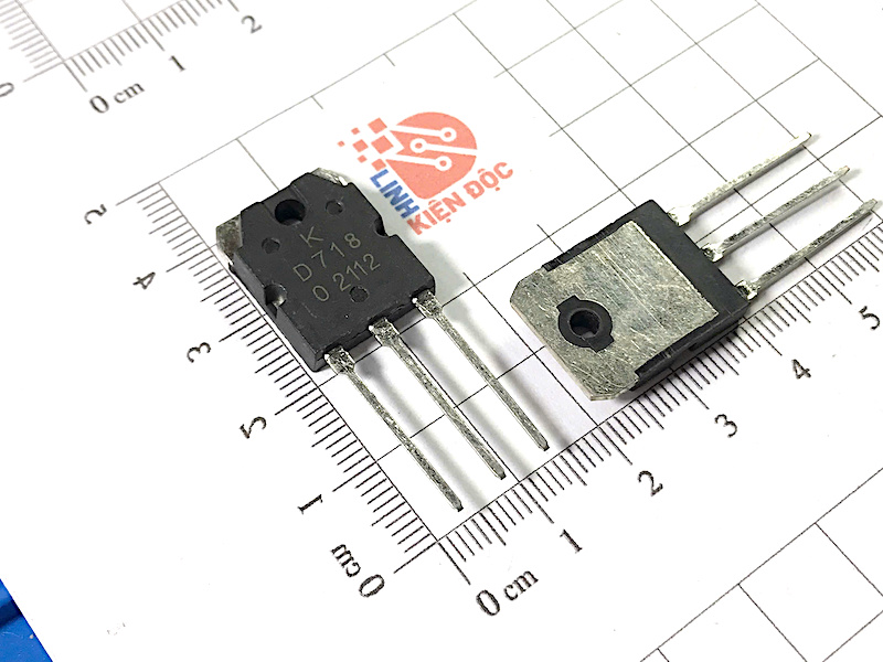 D718 2SD718 Transistor NPN 120V 8A 80W TO-3P(I) hàng mới - Linh Kiện Độc
