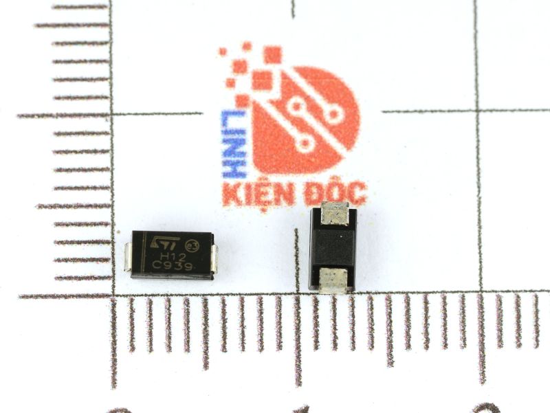 H12, STTH112A Diode 1A/1200V DO-214AC - Ảnh 2