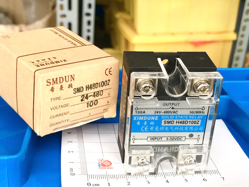 SMD-H48D100Z Rơle trạng thái rắn DC kiểm soát AC 100A 24V - Ảnh 2