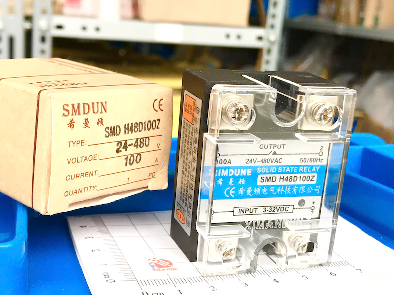 SMD-H48D100Z Rơle trạng thái rắn DC kiểm soát AC 100A 24V