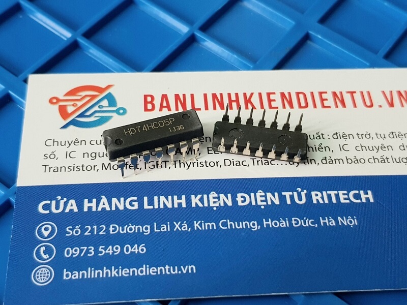 HD74HC05P HD74HC05 IC Số DIP-14 - Ảnh 2