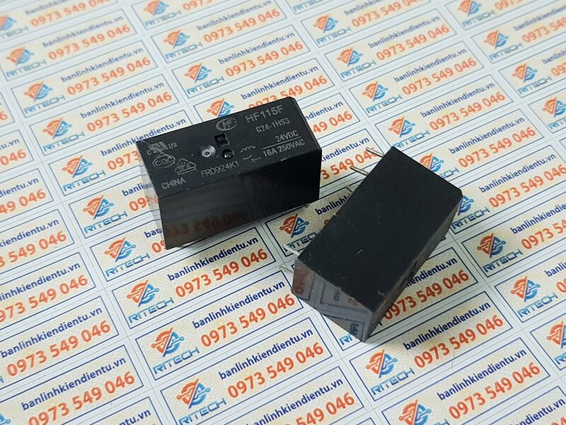 Relay HF115F 024-1HS3 24VDC 16A 6 chân - Ảnh 4