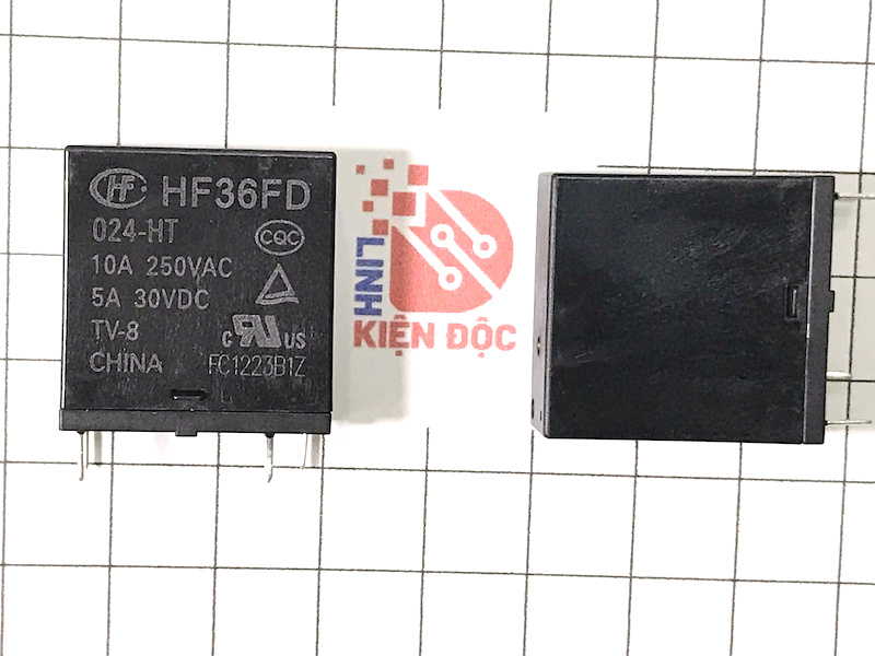 Relay HF36FD/024-HT, HF36FD 24V 5A 4 chân - Ảnh 2