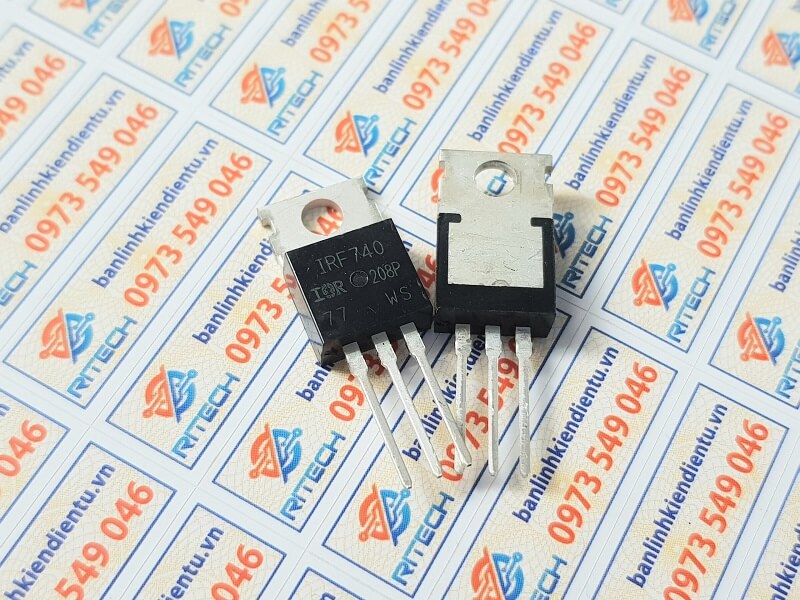 IRF740 Mosfet kênh N 10A 400V TO-220 - Ảnh 2