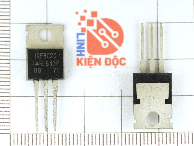 IRFBC20 Mosfet Kênh-N 2.2A/600V TO-220 - Ảnh 4