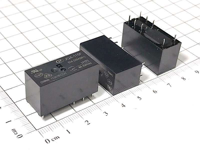 Relay JQX-115F-024-2ZS4 HF115F 24VDC 8A/250VAC 8 chân