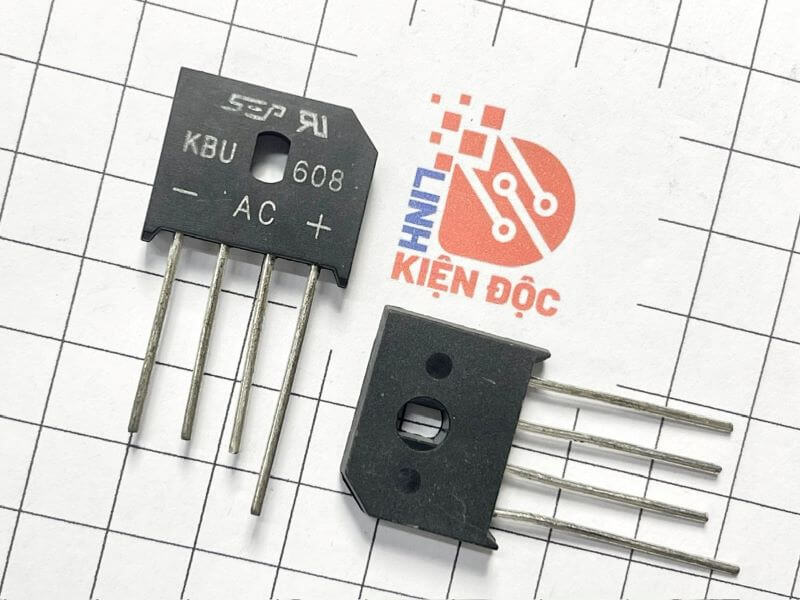 KBU608, KBU608G Diode Cầu 6A/800V - Ảnh 2