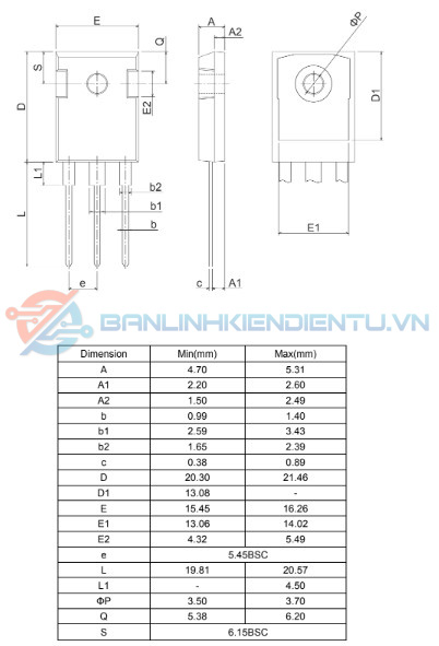 FGL40N120AND IGBT 40A 1200V TO-247 mới - Ảnh 4