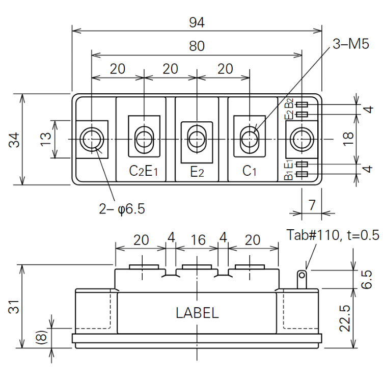 Kích Thước QM50DY-HB