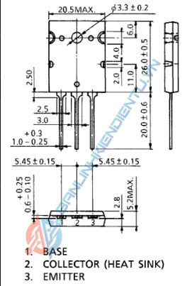 2SD1525, D1525 Darlington Transistor NPN 100V, 30A - Ảnh 4