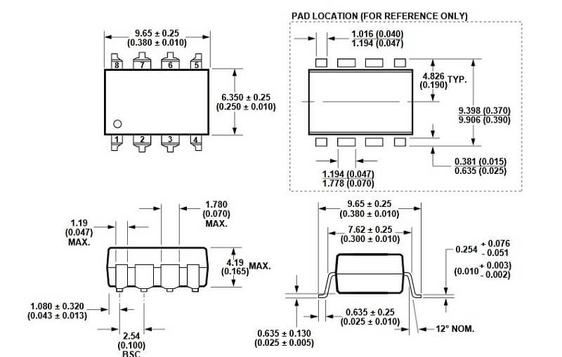 Kich thuoc HCPL-3140