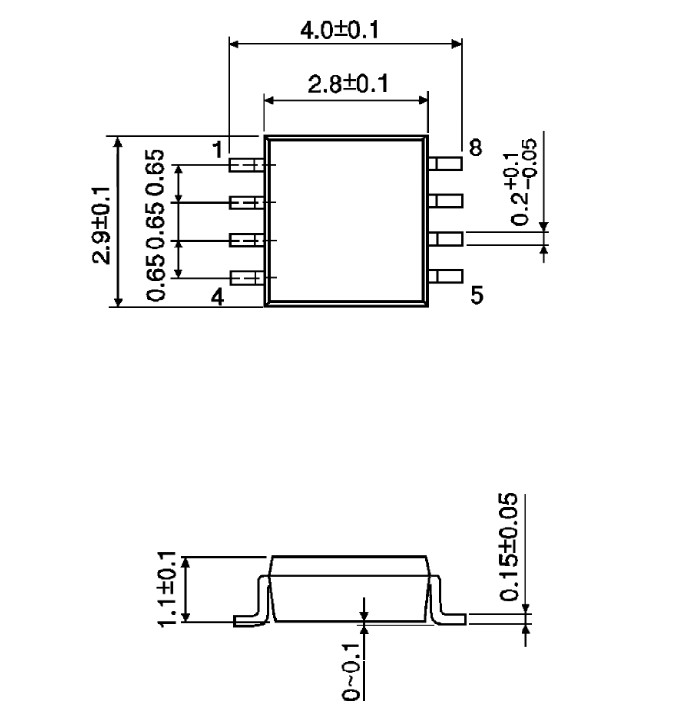 Kích thước IC 7W00