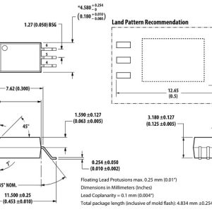 Kích thước Opto ACPL SOP6